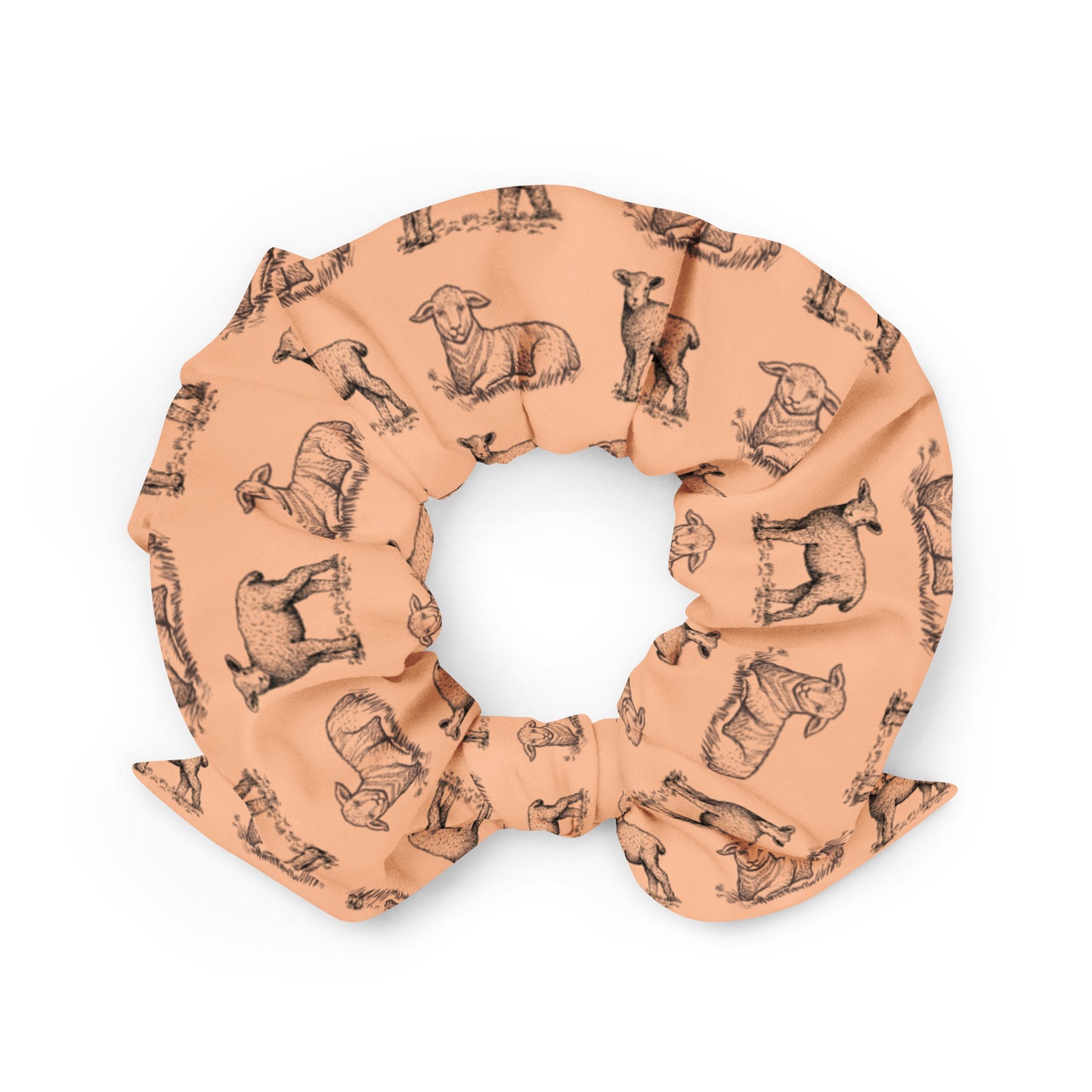 Lamb Scrunchie - Orange