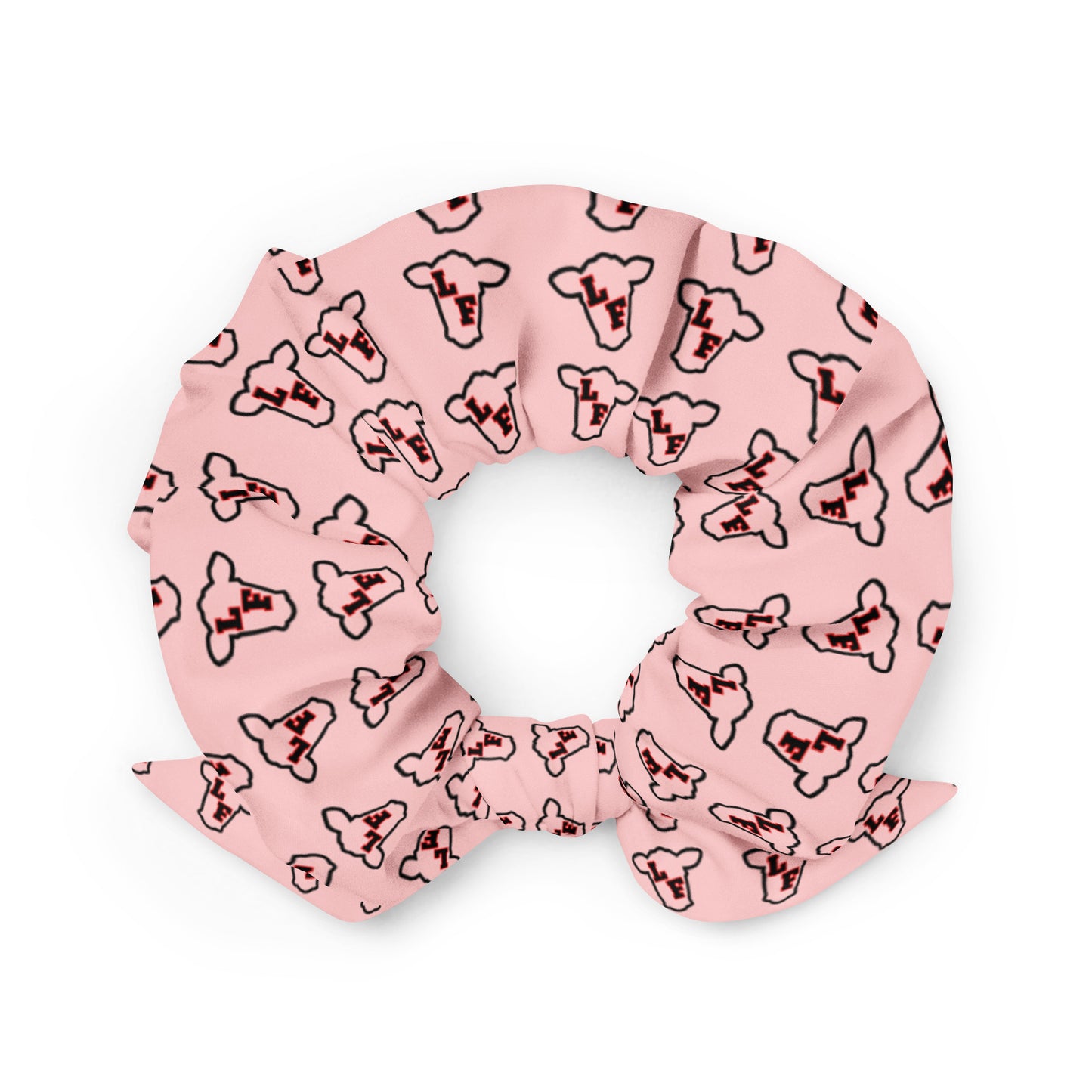 LF Cow Scrunchie - Red