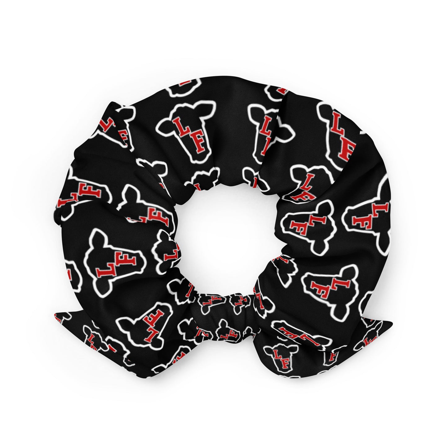 LF Cow Scrunchie - Black