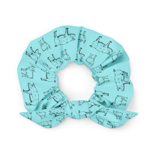 Swine Scrunchie - Aqua