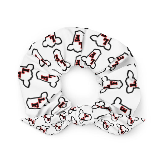 LF Cow Scrunchie - White